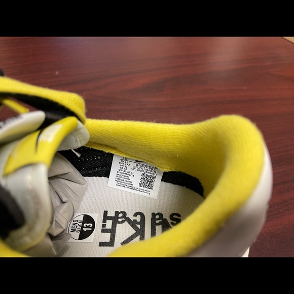 Nike LD Waffle Sacai Undercover “Black Bright Citron” NEW Men’s Size 13 Sneakers - Picture 4 of 8